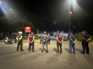 Polsek Benoa Kerahkan Tiga Unit Mobil Untuk Melaksanakan Blue light Patrol