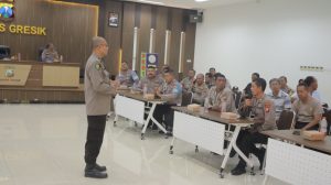 Deteksi Dini Penyakit Jantung, Anggota Polres Gresik Ikuti Penyuluhan Kesehatan