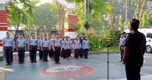 Lewat Apel Pagi Kalapas Ingatkan Jajarannya Untuk Tertib Isi Jurnal Harian