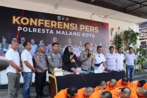 Selama 2 Minggu 26 Tersangka Kasus Narkoba Diamankan Polres Malang Kota 
