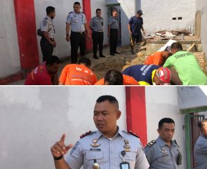 Langkah Preventif Deteksi Dini, Karutan Sumenep Lakukan Kontrol Tembok Keliling Rutan
