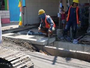 PROYEK BETONISASI GELURAN TAMAN – SUKO SUKODONO CAPAI 16 PERSEN