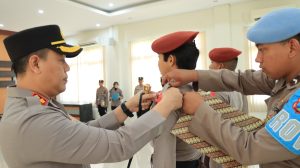 Kapolres Gresik Terima Akpol TK IV/Batalyon Satya Dharma Magang Di Polres Gresik