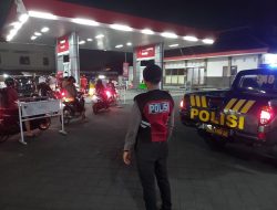 Samapta Polsek Kuta Utara Melaksanakan Patroli SPBU Dalung Permai