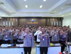 Siap Amankan Tahapan Pemilu, Polres Gresik Gelar Lat Praops Operasi Mantab Brata 2024