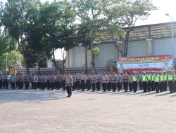 Jelang Pengamanan Pemilu 2024 Polresta Denpasar Laksanakan Apel Gelar Pasukan