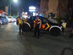 Polsek Kuta Tingkatkan Kegiatan Blue Light Patrol, Antisipasi Gangguan Kamtibmas Malam Hari