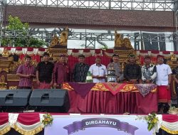 Kapolsek Bangli Pimpin Pengamanan Resepsi HUT SMA Negeri 1 Bangli yang Ke-59