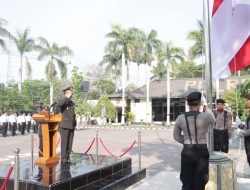 Supaya Memperingati Hari Sumpah Pemuda, Polres Nganjuk Mengadakan Upacara Bendera Merah Putih