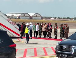 Kapolda Bali Sambut Kunker Presiden RI. Di Bandara Ngurah Rai.