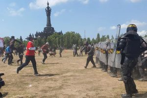 Uji Pengamanan Kesiapan Pemilu 2024, Polda Bali Bersama Aparat Gabungan Gelar Sispamkota