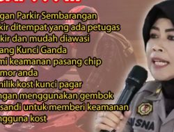 Cegah Curanmor, Polres Bangkalan Beri Himbauan Waspada Kendaraan Pribadi di Area Umum