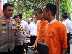Tekan Angka Kriminalitas, Polres Bangkalan Gulung 2 Tersangka Kasus Curanmor