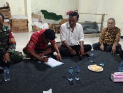 Polisi Banjar Buagan Bersama Bhabinkamtibmas Polsek Denbar Mediasi Permasalahan Warga