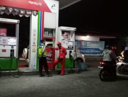 Polsek Mengwi Patroli Biru ke SPBU Kapal