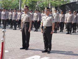Kapolres Nganjuk Pimpin Upacara Kenaikan Pangkat Pengabdian Periode 1 November 2023