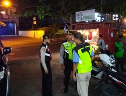 Minimalisir Potensi Gangguan Malam Hari, Polsek Denpasar Barat Intensifkan Bluelight Patrol