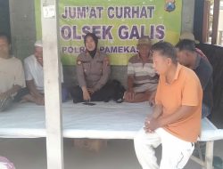 JUMAT CURHAT,KAPOLSEK GALIS DENGAR LANGSUNG SARAN MASUKAN WARGA