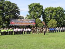 Polres Bondowoso Adakan Kegiatan Apel Gelar Pasukan dan Peralatan, Dalam Penanggulangan Bencana Hidrometeorologi