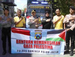 Polres Sumenep Salurkan Bantuan Kemanusian Untuk Palestina