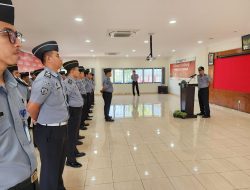 Kadiv Pemasyarakatan Harapkan Peningkatkan Pelayanan Tahanan Saat Pimpin Apel Pagi