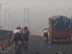 Viral Pesepeda Lintasi Jalur Cepat Suramadu, Kasatlantas Polres Bangkalan Akan Perketat Akses Masuk