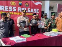 Bersama Forkopimda, Polres Pasuruan Kota Gelar Press Release Ungkap Curanmor dan Narkotika