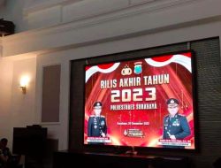 Menjelang Akhir Tahun 2023 Ke 2024, Polrestabes Surabaya Mengadakan Confrensi Pres Reales
