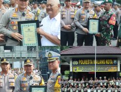 Bentuk Apresiasi, Kapolresta Malang Kota Beri Penghargaan Kepada Anggota POLRI-TNI dan Masyarakat yang Berprestasi