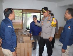 Pastikan Logistik Pemilu 2024 Aman, Kapolresta Sidoarjo Cek Gudang KPU