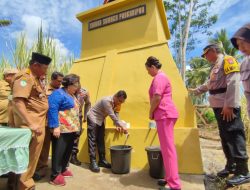 Kapolres Lumajang Resmikan Sumur Bor Bantu Kebutuhan Air Bersih Untuk Warga 