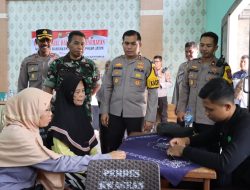 Polres Nganjuk Kembali Gelar Bakti Sosial dan Pengobatan Gratis untuk Warga Kwagean