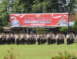 Polres Bondowoso Menggelar Apel Besar Dalam Rangka Ops Mantap Brata