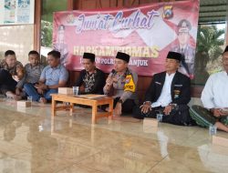Jum’at Curhat : Polres Nganjuk Ajak Jamaah untuk Ciptakan Pemilu Damai