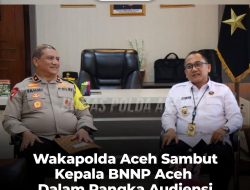 Wakapolda Aceh Menyambut Kedatangan BNNP Aceh, Dalam Rangka Audiensi