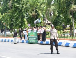 Polres Bondowoso Amankan Para Mahasiswa yang Lakukan Unjuk Rasa