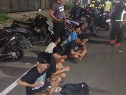 Ciptakan Harkamtibmas Yang Kondusif Polsek Denbar Amankan Kumpulan Pengendara Sepeda Motor Tanpa TNKB