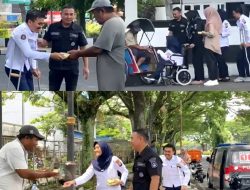 Wujud Rasa Syukur, Staf Disabilitas Polresta Malang Kota berbagi Berkah ke Sesama