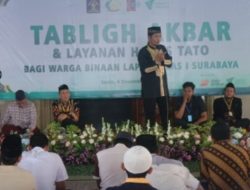 Bina Santri Lapas Dengan Tabligh Akbar Di Lapas Kelas I Surabaya