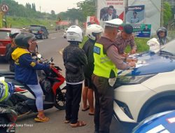 Jaring Puluhan Pelanggar, Satlantas Polres Bangkalan Lakukan Tilang Manual