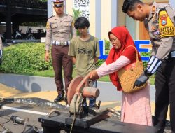 Jelang Nataru Polres Tuban Amankan Ratusan Kendaraan Roda Dua Berknalpot Brong
