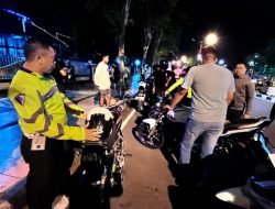 Razia Balap Liar, Satlantas Polres Pamekasan Berhasil Amankan 15 Unit R2