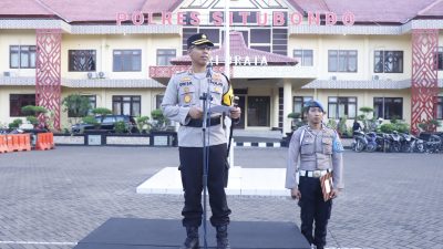 Polisi Terjunkan Ratusan Personel Gabungan, Perayaan Malam Tahun Baru 2024 di Situbondo Berlangsung Kondusif