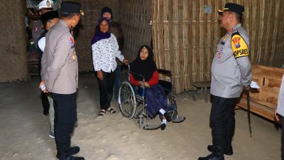 Polres Ngawi Bersama Baznas Bedah Rumah Penyandang Disabilitas