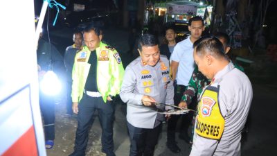 Sinergitas Polres Ngawi bersama TNI Maksimalkan Patroli Jaga Kamtibmas Jelang Pemilu 2024