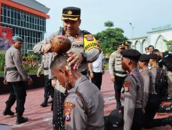 Kapolres Gresik Tutup Pembinaan Tradisi Bintara Remaja Polres Gresik