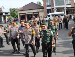 Kunker Pangdam V/Brawijaya Bersama Kapolda Jatim di Polres Pamekasan