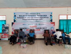 PERINGATI BULAN K3 NASIONAL, PERHUTANI BONDOWOSO GELAR BHAKTI SOSIAL DONOR DARAH