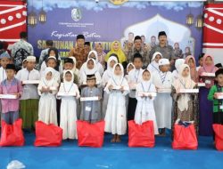 Santunan Anak Yatim di Akhir Kepemimpinan Aba Idi Dibaluti Haru Perpisahan