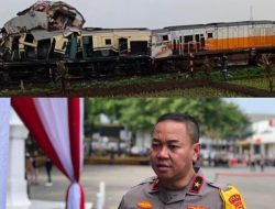 Polri Bantu Evakuasi Korban Kecelakaan KA Turangga dan KA Bandung Raya